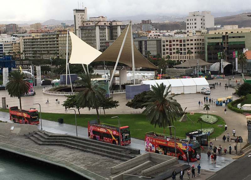 Busbahnhof und Stadtrundfahrten am Las Palmas Cruise Terminal