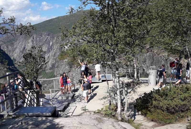 Wege und Aussichtspunke am Vøringsfossen