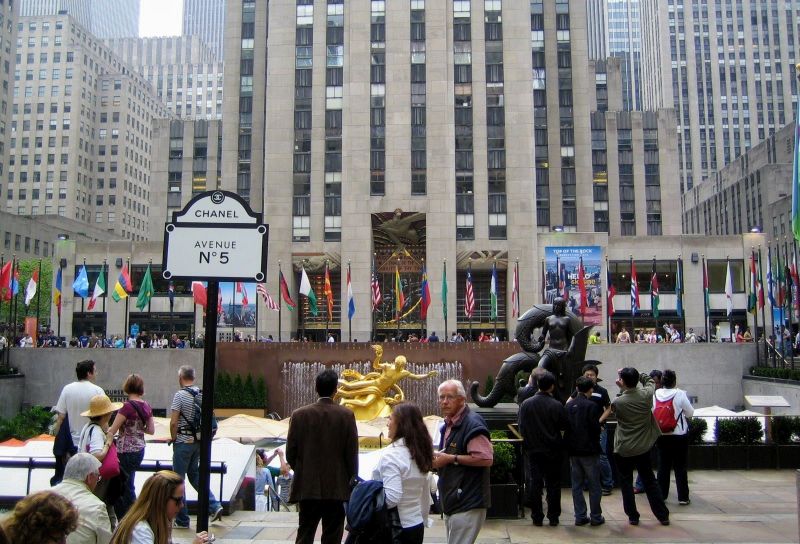 Ankunft am Rockefeller Center