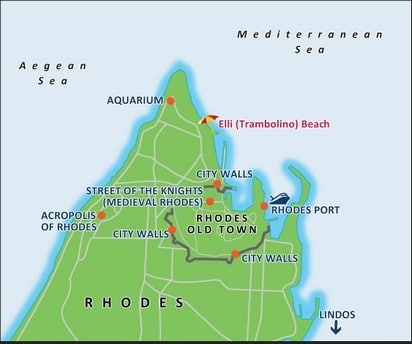 Landausflüge auf Rhodos auf eigene Faust