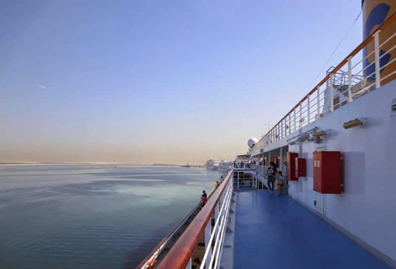 Auslaufen in Port Rashid
