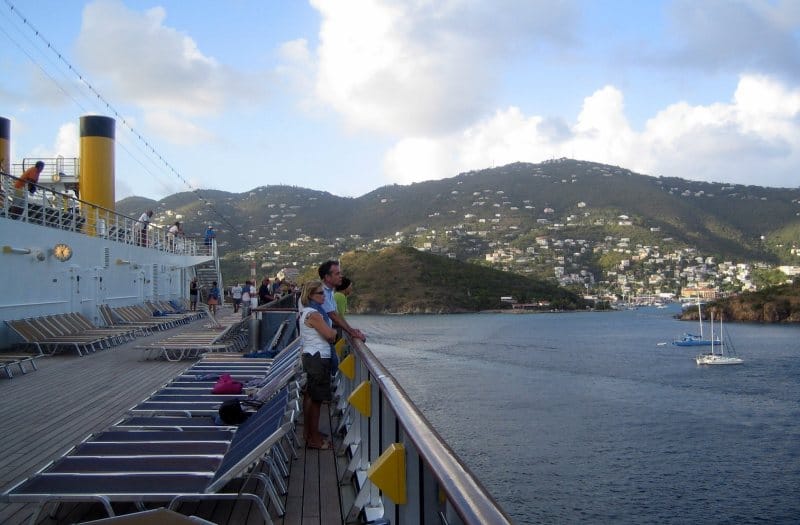 Auslaufen in St. Thomas