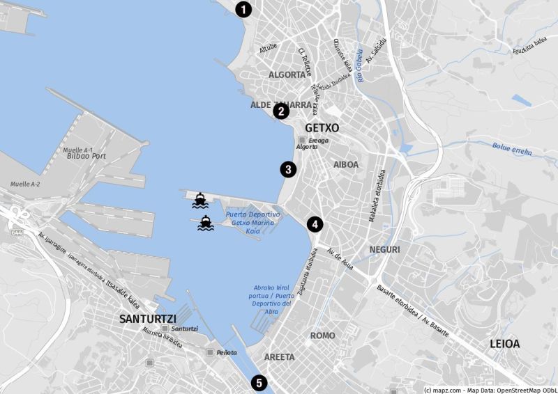Beliebte Landausflugsziele in Getxo