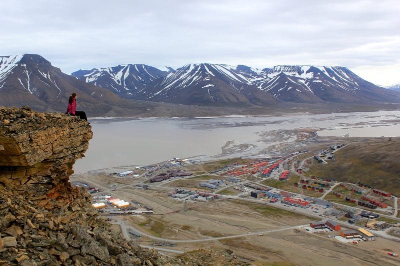 Blick auf Longyearbyen