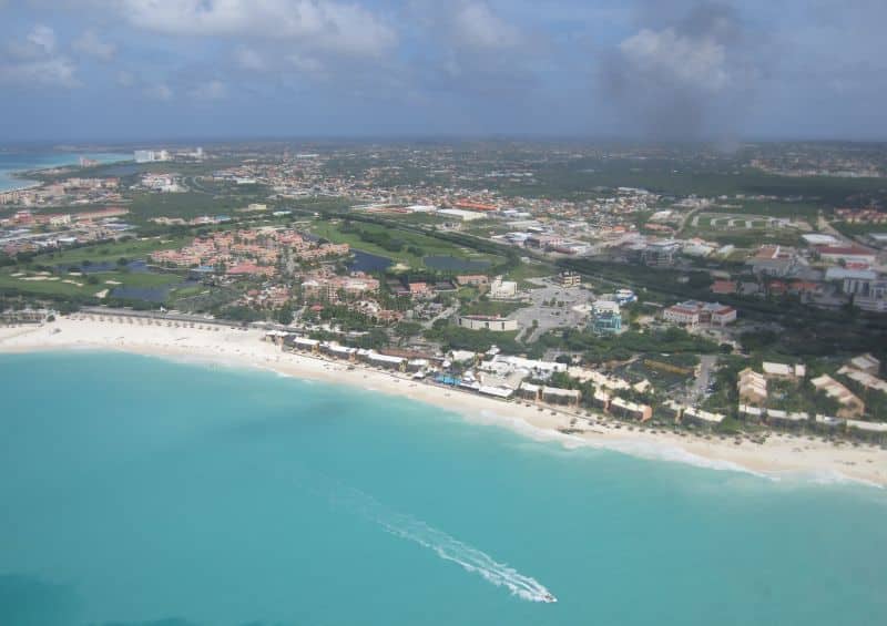 Blick auf den Eagle Beach