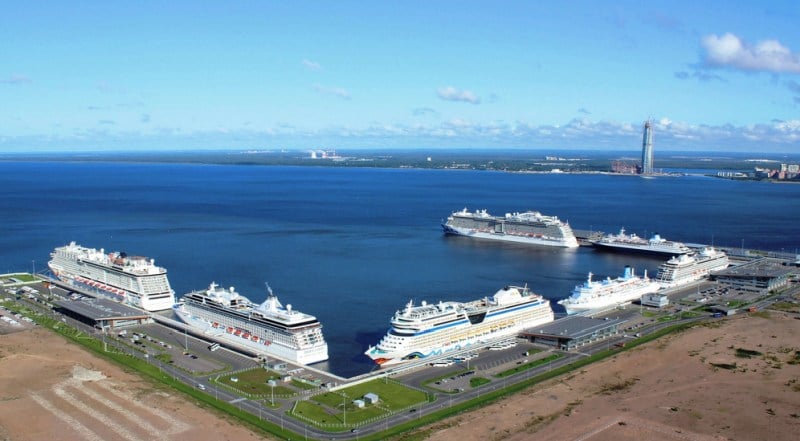 Blick auf den Hafen