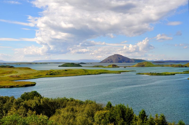 Blick auf den Mývatn See