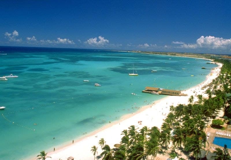 Blick auf den Palm Beach