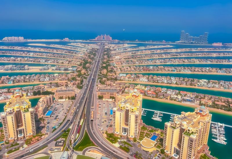 Blick auf die Plam Jumeirah