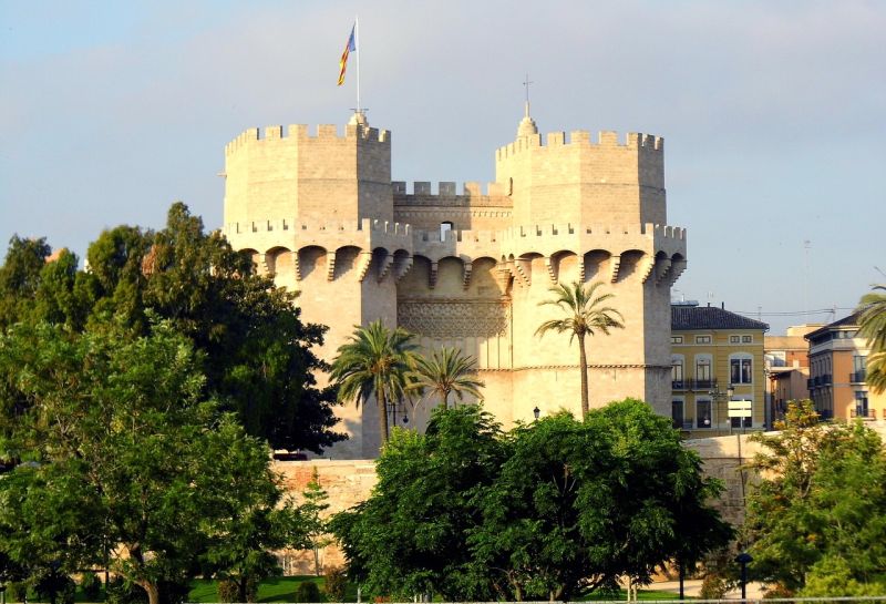 Blick auf die Torres de Serranos
