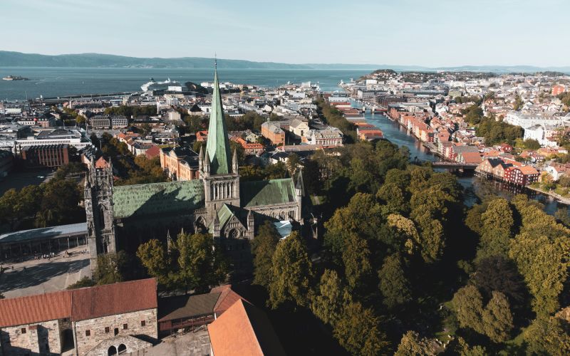 Das Zentrum von Trondheim auf eigene Faust erleben