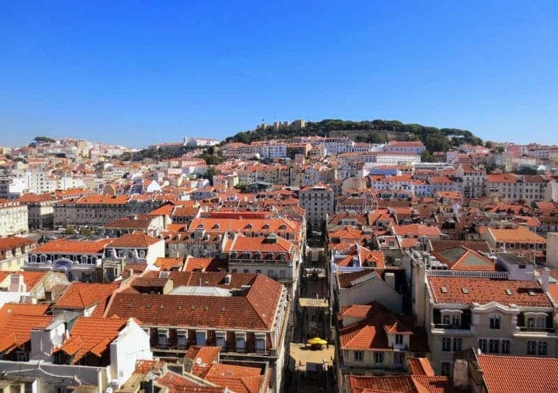 Blick vom Elevador de Santa Justa