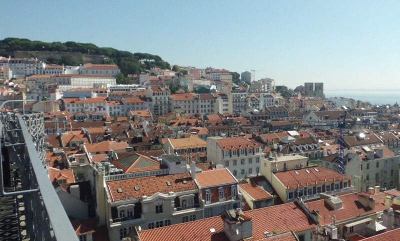 Landausflüge in Lissabon zum elevador de San Justa