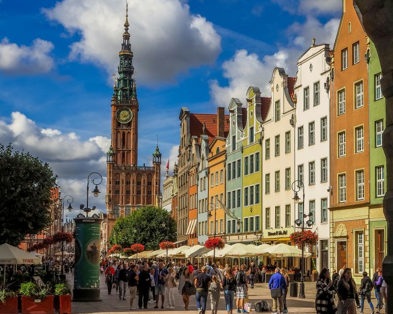 Blick vom Goldenen Tor auf die Langgasse