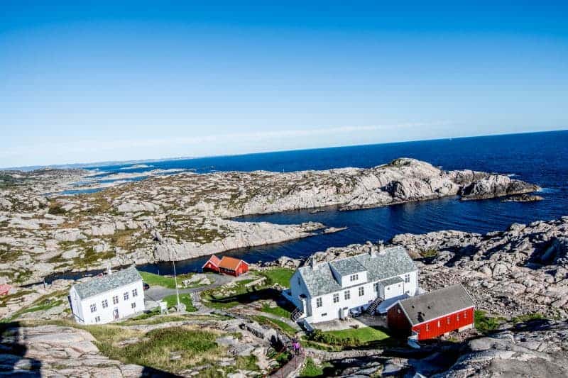 Blick vom Lindesnes Leuchttum auf die Schären