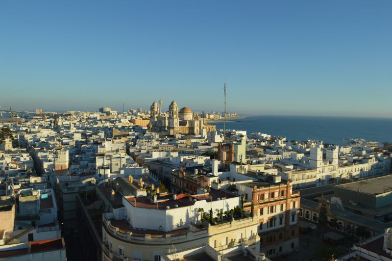 Blick vom Torre Tavira in Richtung Kathedrale