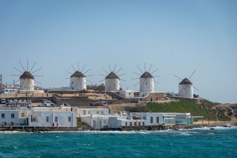 Blick vom ankernden Schiff