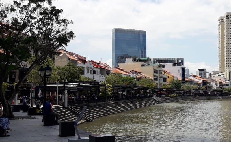 Boat Quay am Singapore River