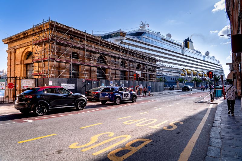Bolt Taxi im Hafen von Valletta