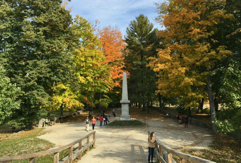Old North Bridge Battlefield im Minute Man National Historical Park in Concord