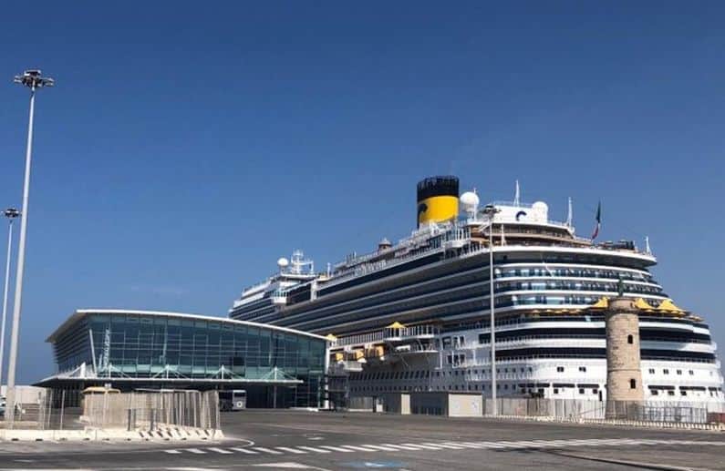 Costa Diadema am neuen Amerigo Vespucci Terminal