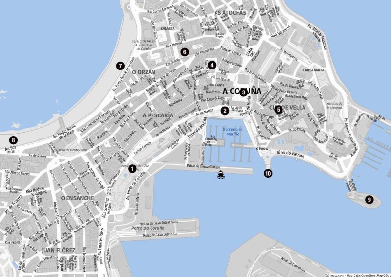 Das Zentrum rund um den Hafen