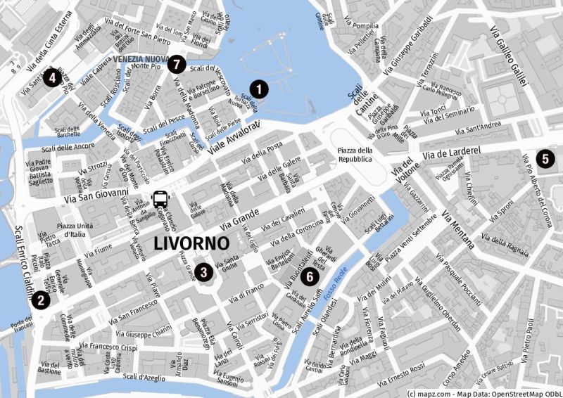 Das Zentrum von Livorno