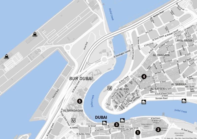 Das alte Dubai rund um den Dubai Creek