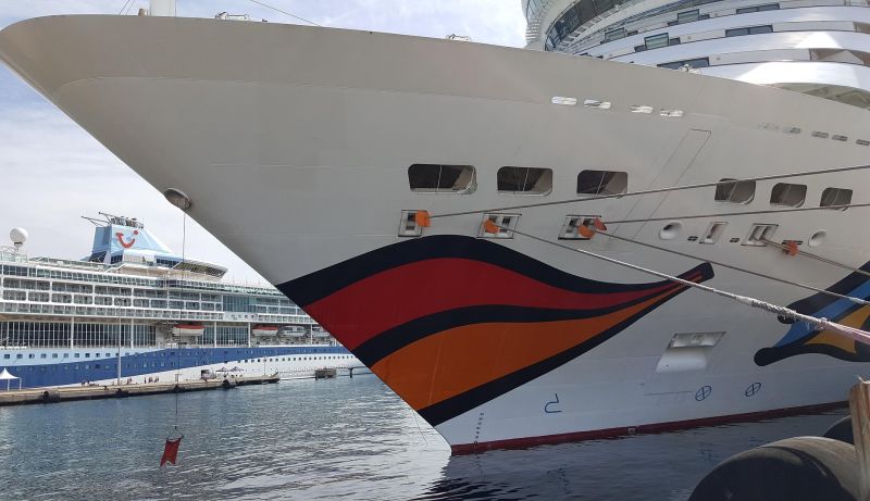 Den Kussmund (AIDA) sieht man in Ajaccio oft