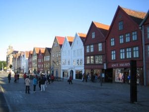 Der Häuserfront des Hanseviertels