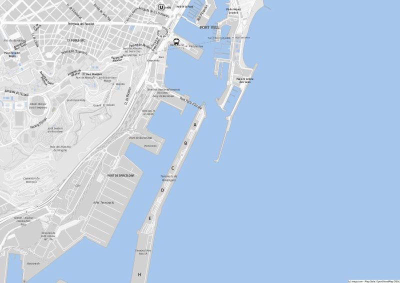 Der Kreuzfahrthafen von Barcelona