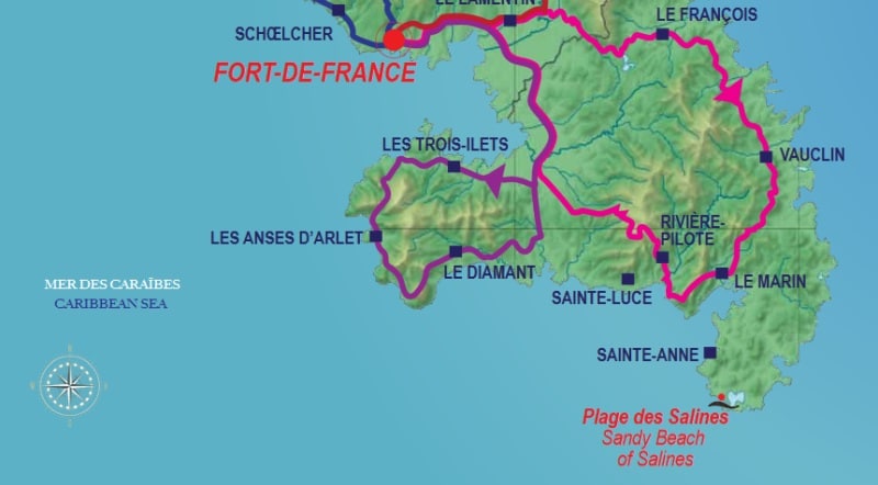 Der Süden von Martinique