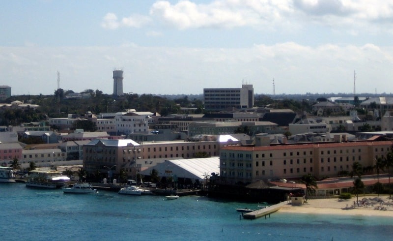 Der Wasserturm zeigt den Weg nach Fort Fincastle