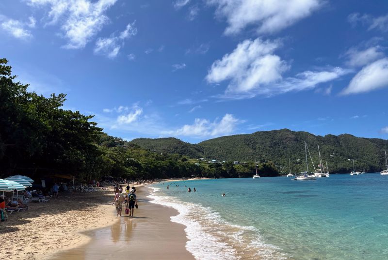 Der wunderschöne Princess Margaret Beach auf Bequia
