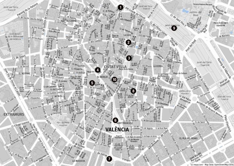 Die Altstadt von Valencia auf eigene Faust erkunden