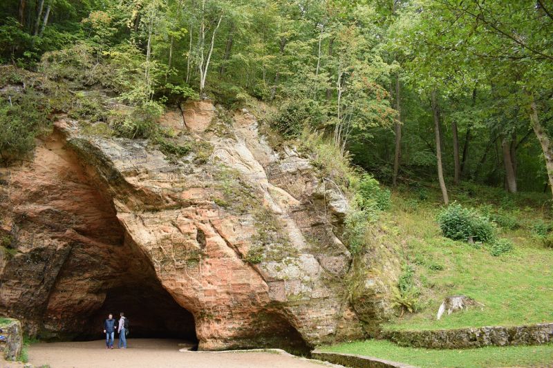 Die Gutmannshöhle in Sigulda