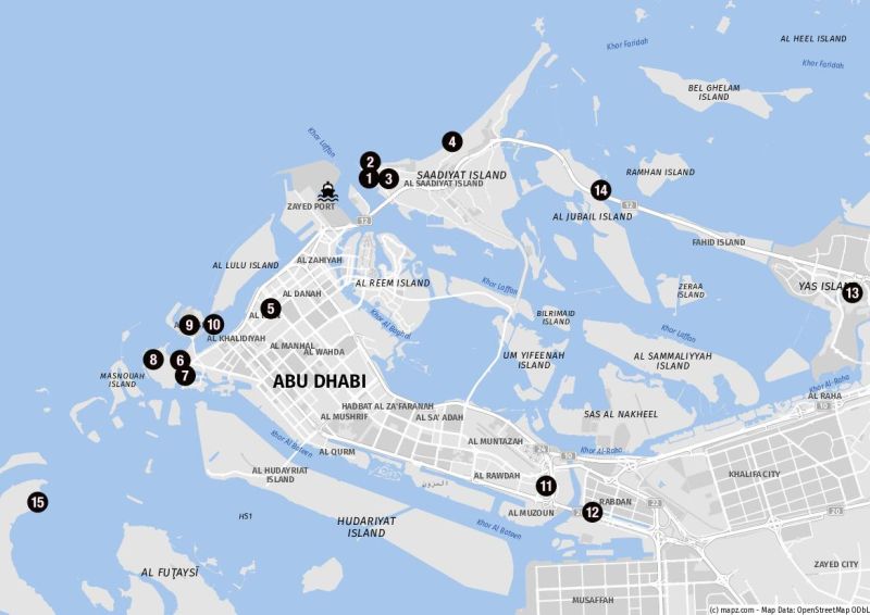Die Highlights von Abu Dhabi auf eigene Faust