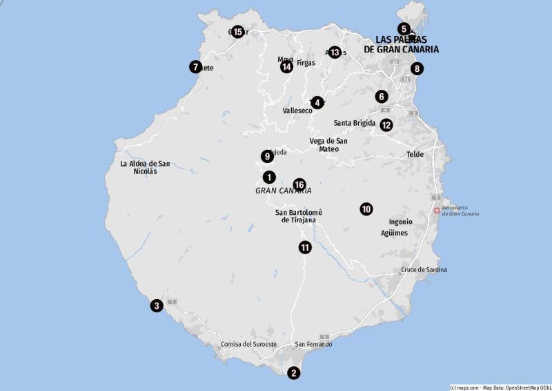 Die beliebtesten Sehenswürdigkeiten auf Gran Canaria