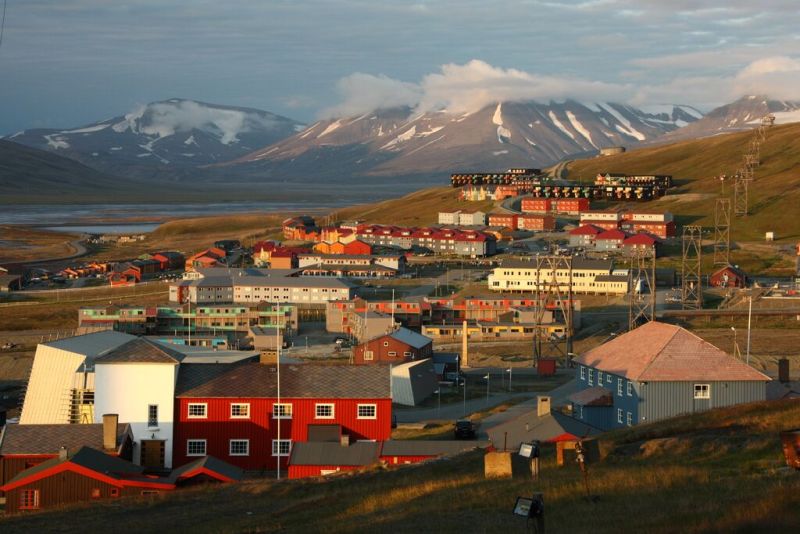 Die bunten Häuser von Longyearbyen
