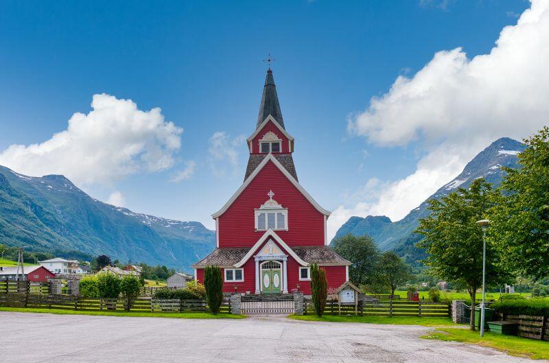 Die neue Kirche in Olden