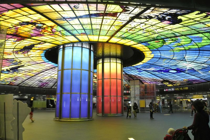 Dome of Light in der Metrostation Formosa Boulevard Station in Kaohsiung