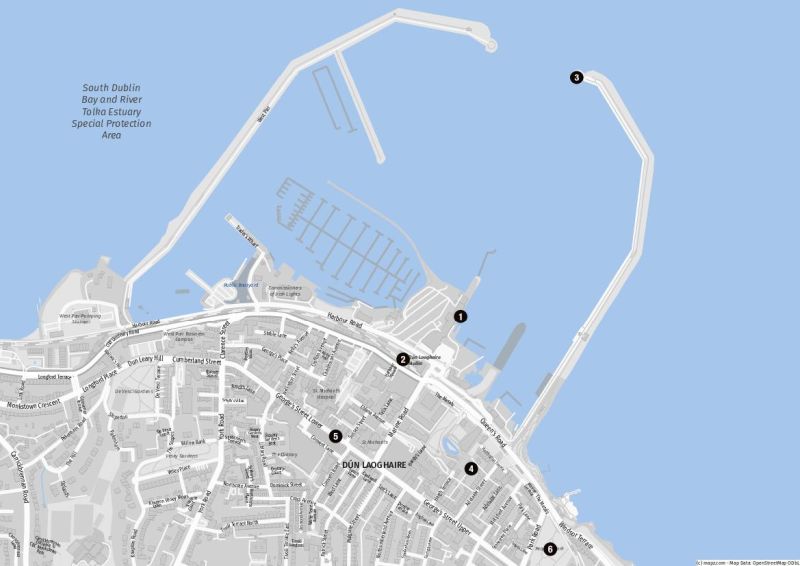 Karte: Dún Laoghaire