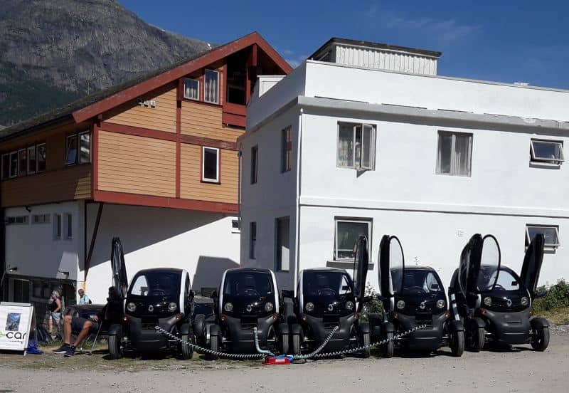 Landausflüge in Eidfjord mit einem Renault Twizy