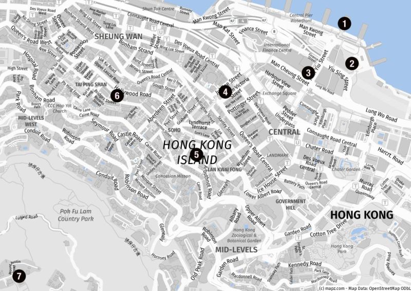Ein Bummel durch Central mit Victoria Peak