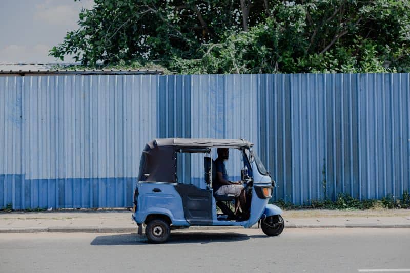 Ein Tuk Tuk in Colombo