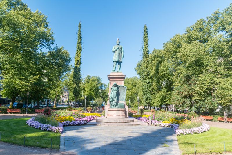 Esplanadi Park im Zentrum von Helsinki