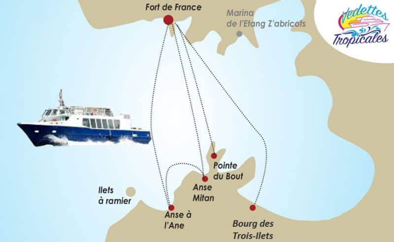 Fährverbindungen Vedettes Tropicales