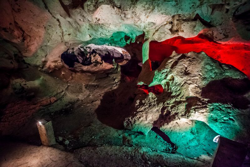 Green grotto caves in Jamaica