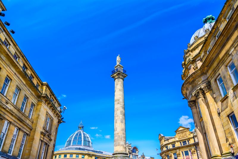Grey's Monument im Zentrum von Newcastle
