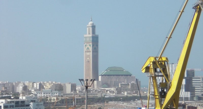 Hassan-II.-Moschee von Deck aus fotografiert